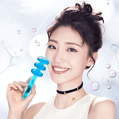 カボチャ形 美容氷球 顔 ローラー 冷却球 顔 首 眼球 皮膚ケア マッサージ ツール 腫れを減らす