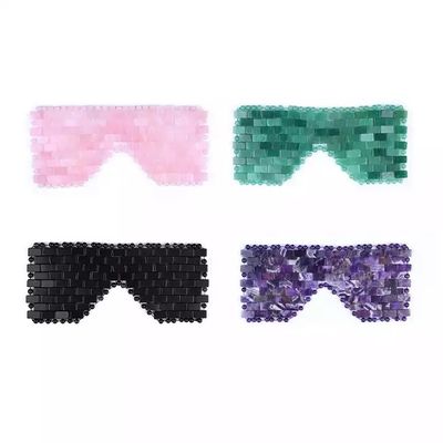 16*9cm 環境に優しい天然玉顔面膜とローズクォーツ顔面膜 美容用エッセンシャルダブルパック