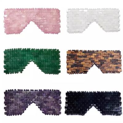 16*9cm 環境に優しい天然玉顔面膜とローズクォーツ顔面膜 美容用エッセンシャルダブルパック
