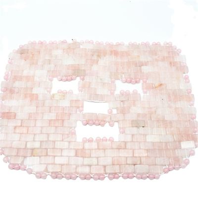 カスタマイズされたロゴ 自然美玉石マスク ピンク ローズ クォーツ 女神 フェイスマスク フェイスマスク