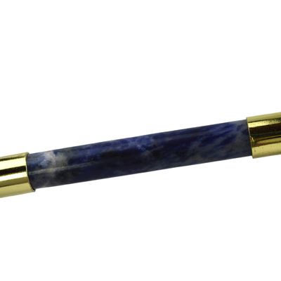 ブルーソダライト フェイス グアシャ ロール 100% 天然 結晶 グアシャ マッサージ 皮膚ケア スパ マッサージ