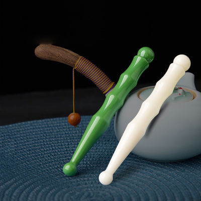 14.5cm 樹脂 顔マッサージとリンパ刺激ツールのためのダブルヘッド 針針棒