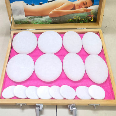 音楽機能 16pcs 白玉エネルギー石 美容マッサージヒーター スパ エッセンシャルオイルマッサージボックス 個人医療