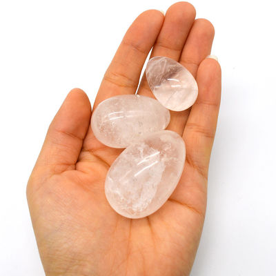 テクニカル ポリッシュ クリストル クリア クォーツ ヨニ 卵 クリア ホワイト 神聖 宝石 ケーゲル 卵 骨盤 健康 改善