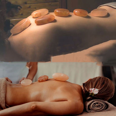 250g 天然ヒマラヤバラ塩石けん 美容室 SPA エッセンシャルオイル 手作り スクラッピング マッサージ 冷熱圧縮石