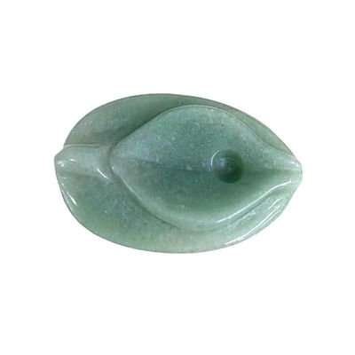 ジャード・ヴァギナ彫刻工芸品 緑色 自然療癒 フロライト 霊性 レイキ 女性 花の彫刻品