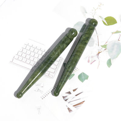 110*12mm Xiuyan Jade Gua Sha Stick 最高のマッサージとリンパ管排水ツール