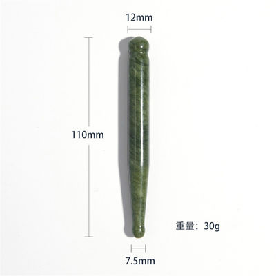 110*12mm Xiuyan Jade Gua Sha Stick 最高のマッサージとリンパ管排水ツール