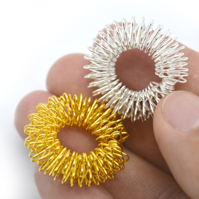 手作り指マッサージ器 標的型リラックスと治療のためのアクプレッシャーリング