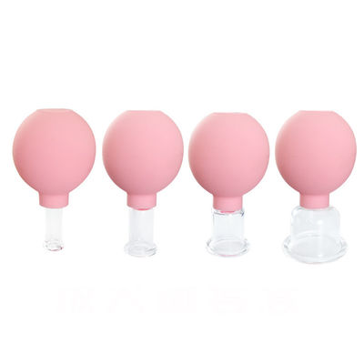 4Pcs PVC吸着真空マッサージボトル 健康のために健康改善のために真空カップングセラピーセット