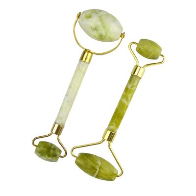 Xiuyan Jade Gua Sha スクラッピング マッサージツール 緑色の顔のリラックスと抗老化