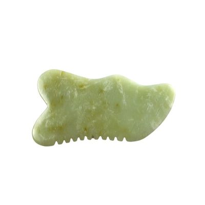 9.2*4.6cm グア・シャ フェイスツール 天然Xiuyan玉石板 SPA 针刺治療 OEM/ODM 受け入れられる