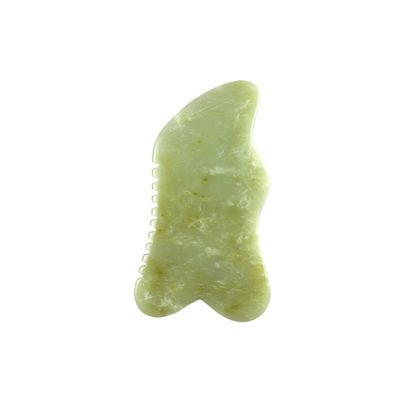 9.2*4.6cm グア・シャ フェイスツール 天然Xiuyan玉石板 SPA 针刺治療 OEM/ODM 受け入れられる