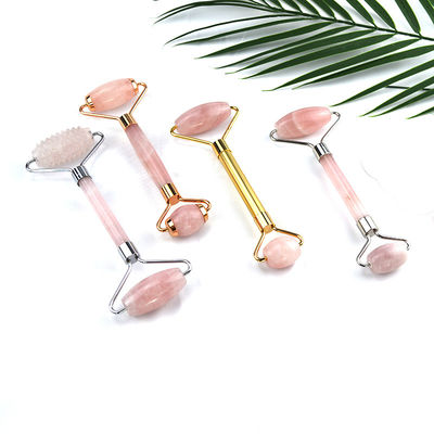 樹脂ローズクォーツ顔マッサージ機 抗老化と肌の若返しのためのジェードロール顔マッサージ機器