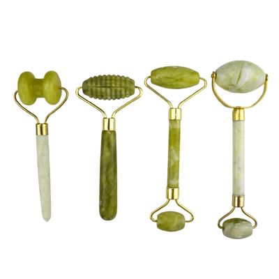 最高の売れ目 天然Xiuyan玉顔ロール 顔マッサージと美容のための100% 天然玉マッサージ機