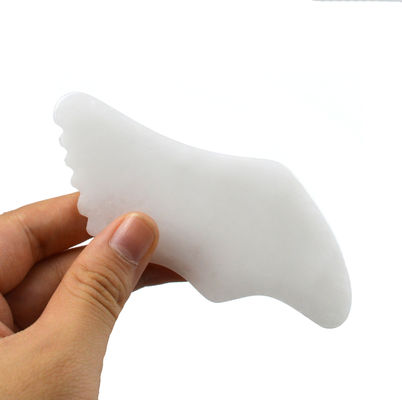 2024 ホワイトジャード 顔 身体 ジャード グアシャ マッサージボード グアシャ ストーン スクラッピングボード 11.8cm*5cm*0.5cm ボディ&amp;フェイス