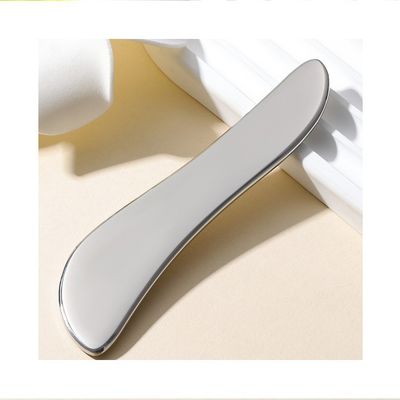 ステンレス鋼 グアシャプレート 304 メタル S 形 顔と体のマッサージ シルバー 205*47*4.5mm