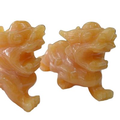 2pcs アンティーク・クラフト 飾り彫刻 彫像 彫刻モード 番号 AKBW-008 中国人フェンシュイ ピシュー像