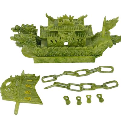 地域特色 フェンシュウイ ボート 中国 玉 彫り ドラゴン ボート 工芸 彫り 技法