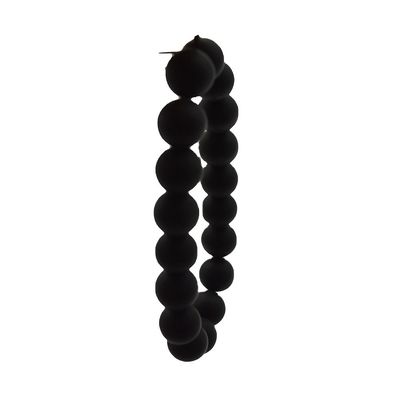 アート コレクション 天然 10mm ブラック ビアン 石 数珠 男性 女性用 ブレスレット