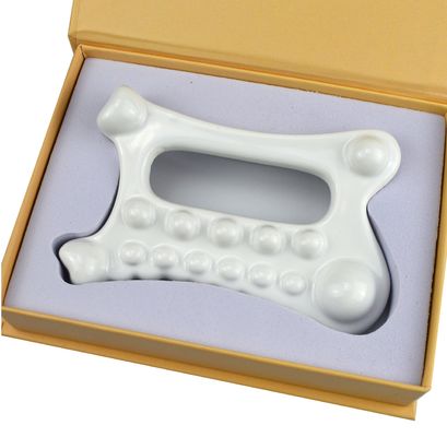 カスタマイズされたロゴ 韓国の美容製品 顔 皮膚 頭皮 手 足 セラミック ヘルスケア ツール グーシャ マッサージ機
