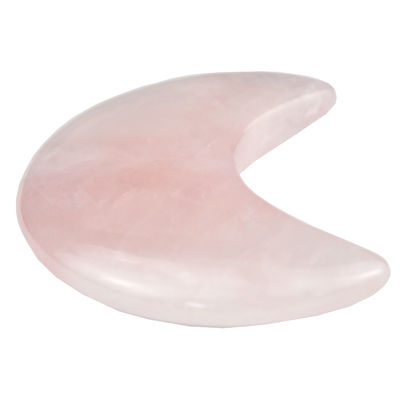 2024 ローズクォーツ ミニ グア シャ ストーン クレセント 形 グア シャ ストーン アンティーク 模倣 スタイル 顔マッサージに便利