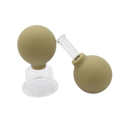 高さ96mm 中国 伝統的なガラス カップリング マッサージ 治療 バキュム カップリング 機器 セット キット 背 肩 脚 体