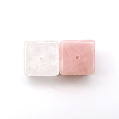 アート 収集品 天然水晶棒ホルダー 彫刻付き方形香料ホルダー