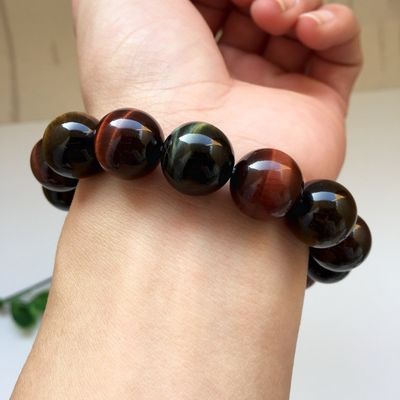 天然虎の目石のブレスレット 男性と女性の恋人のためのカラフルなエキゾチックなファッションアクセサリー