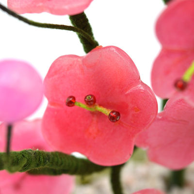 技法 彫刻 玉 梅 木 民芸 玉 花 彫刻 宝石 木 家庭 飾り