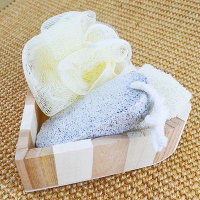体清浄器材 スパ体験用の自然木製の恋愛形風呂セット