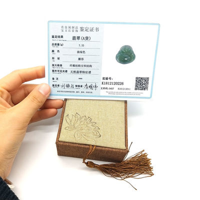 地域特色 ポリッシュ 玉石 玉仏 ペンダント 証明書付き ネックレス