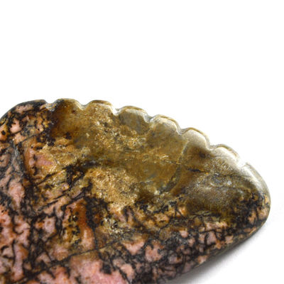 オーダーメイドロドナイト石 グアシャツール ピンクとブラック 首/肩/背中/足の緩和のための顔マッサージ機