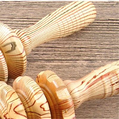 OEM ODM 38*5.5cm 木製腹部マッサージロール ボディマッサージ ジェイドロール