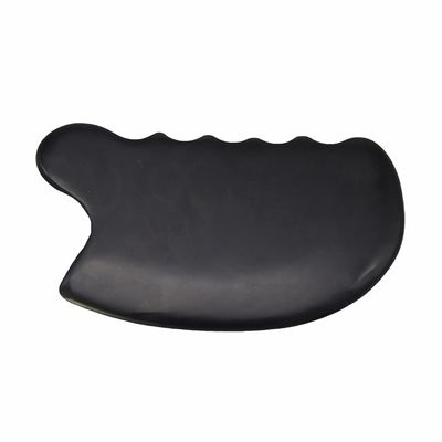 純粋な天然黒色ビアンストーン グアシャボード マッサージ 顔 化粧品 リフティング 肌を張る 全身 マッサージ器
