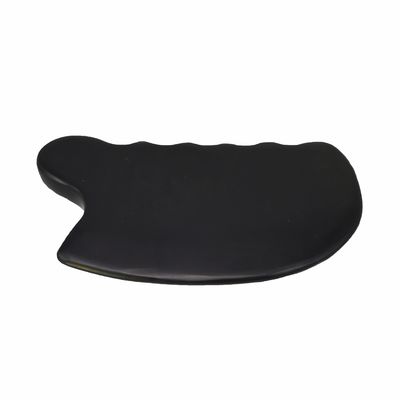 純粋な天然黒色ビアンストーン グアシャボード マッサージ 顔 化粧品 リフティング 肌を張る 全身 マッサージ器
