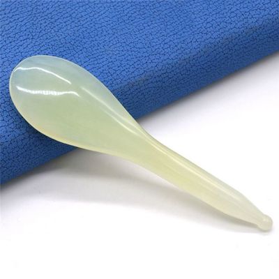 ISO9001 認定のXiuyan Jade スプーン Gua Sha ツールとペンでマッサージ体験を向上させてください