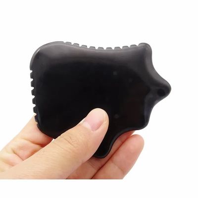 自然黒オブシディアン グアシャボード 皮膚ケア スクラッピング 顔マッサージ リラクゼーション