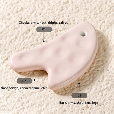 セラミック グアシャ ツール の 利点 を 体験 し て ください 顔 や 体 の マッサージ に 関する 個人 健康 ケア