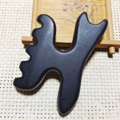 足マッサージ器 グア・シャ・セラピー バイアン・ストーン 针刺棒 汎用マッサージツール 112*12mm 天然石