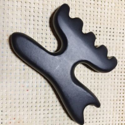 足マッサージ器 グア・シャ・セラピー バイアン・ストーン 针刺棒 汎用マッサージツール 112*12mm 天然石