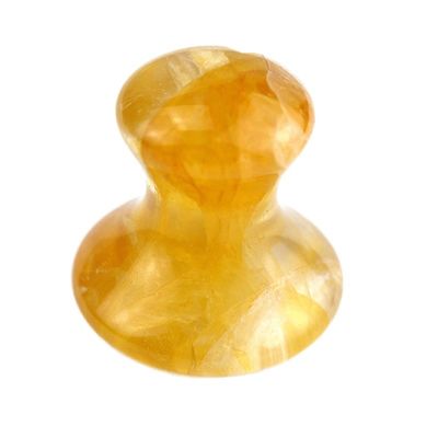 黄色いシトリンキノコ Gua Sha 顔マッサージツール キノコ形 格安で