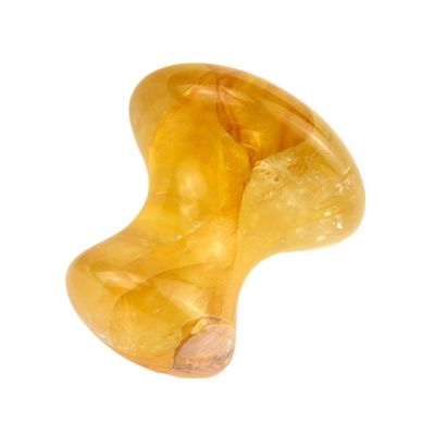 黄色いシトリンキノコ Gua Sha 顔マッサージツール キノコ形 格安で