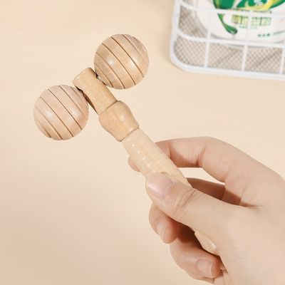 パーソナライズドロゴ  Masaj 製品 ビューティ パーソナルケア 製品 木 ビューティ スパ スキンリフティング 3D フェイス ロール マッサージ スティック