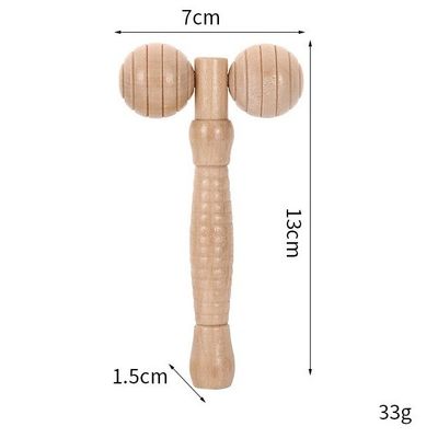 パーソナライズドロゴ  Masaj 製品 ビューティ パーソナルケア 製品 木 ビューティ スパ スキンリフティング 3D フェイス ロール マッサージ スティック