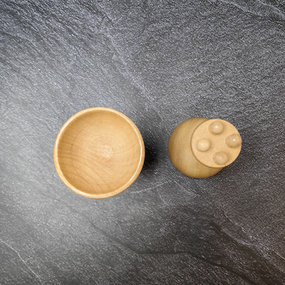 筋肉マッサージ キノコカップ リンパ管排水療法のための身体コントールロール グアシャ 木製トリガーポイントマッサージツール