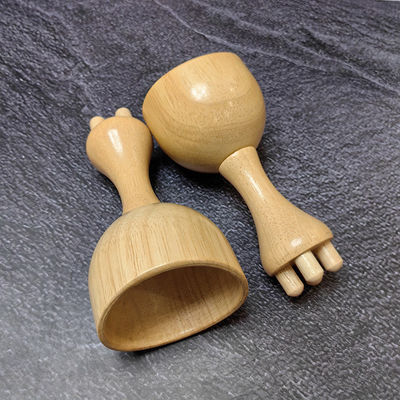 筋肉マッサージ キノコカップ リンパ管排水療法のための身体コントールロール グアシャ 木製トリガーポイントマッサージツール
