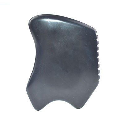 特殊形 グア・シャ・ボード 顔と体マッサージ用機器のための天然ブラック・ビアン・ストーン・スクレイピング・ツール