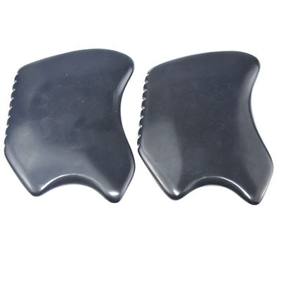 特殊形 グア・シャ・ボード 顔と体マッサージ用機器のための天然ブラック・ビアン・ストーン・スクレイピング・ツール