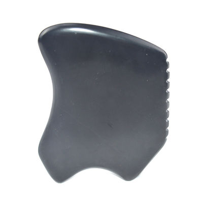 特殊形 グア・シャ・ボード 顔と体マッサージ用機器のための天然ブラック・ビアン・ストーン・スクレイピング・ツール